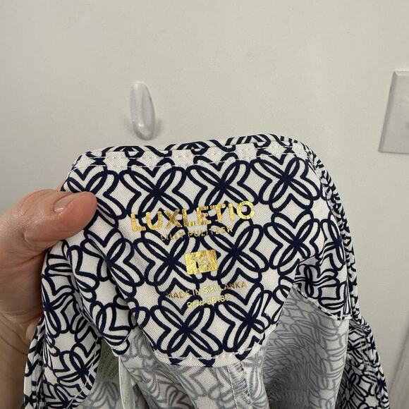 Lilly Pulitzer UPF 50+ Luxletic 28" Corso Kick Flare Pant Blue Preppy Womens 14 - Picture 6 of 8